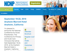 Tablet Screenshot of ncnpconference.com